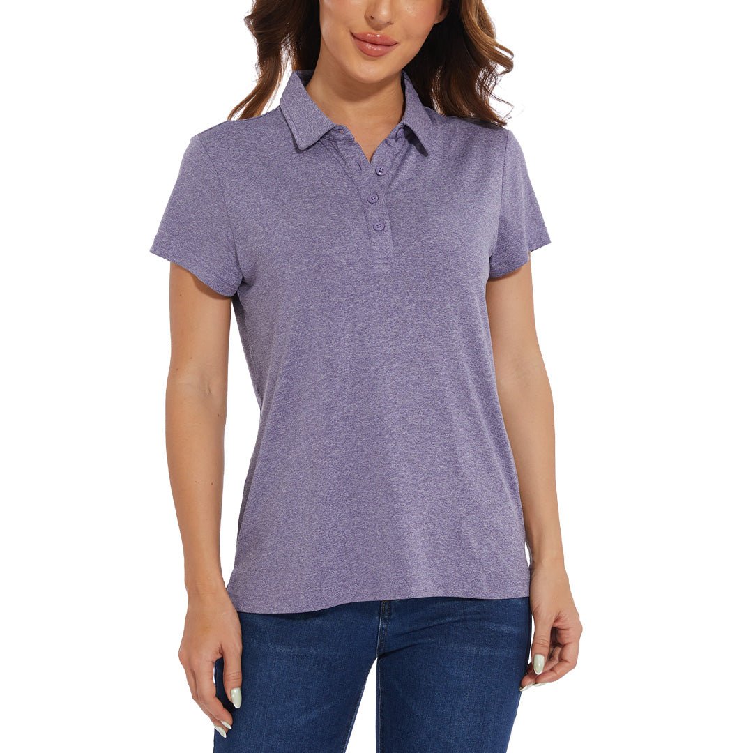 AjezMax Womens Golf Polo Shirt Sport Long Sleeve Basic Dry Fit Shirt Casual  Purple, X-Small : : Clothing, Shoes & Accessories