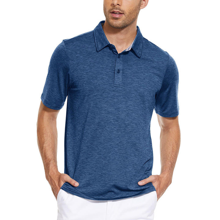 Men's Casual Polo Shirts Quick Dry 3 Buttons - Men's Polo Shirts