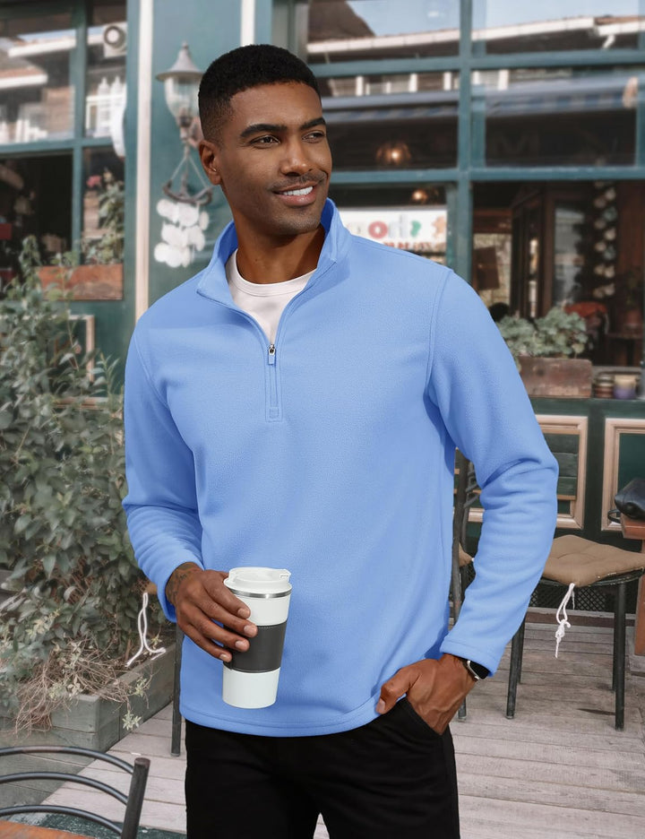 Men's Pullover Workout Fleece 1/4 Zip Sweatshirts - Men's Sweatshirts