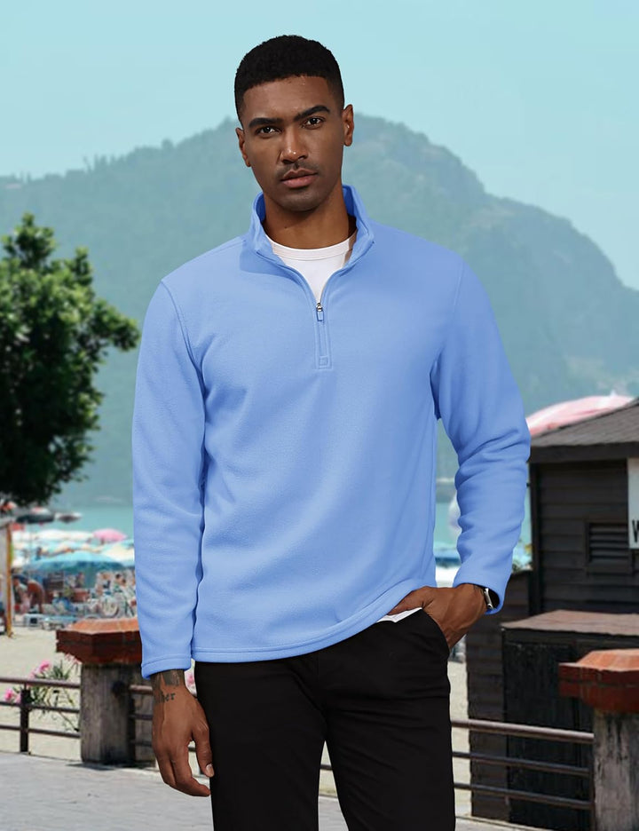 Men's Pullover Workout Fleece 1/4 Zip Sweatshirts - Men's Sweatshirts