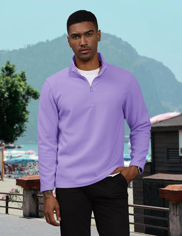 Men's Pullover Workout Fleece 1/4 Zip Sweatshirts - Men's Sweatshirts