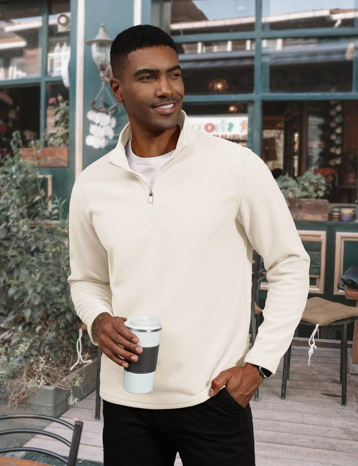 Men's Pullover Workout Fleece 1/4 Zip Sweatshirts - Men's Sweatshirts