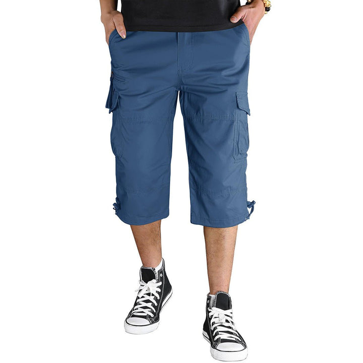 Men's 3/4 Long with 7 Pockets Capri Shorts (No Belt) - Men's Capri Pants