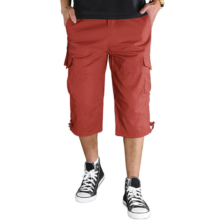 Men's 3/4 Long with 7 Pockets Capri Shorts (No Belt) - Men's Capri Pants