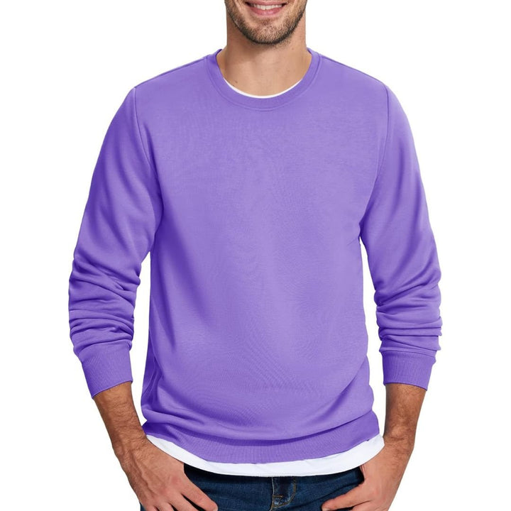 Men's Casual Crewneck Fleece Pullover Sweatshirts - Men's Sweatshirts