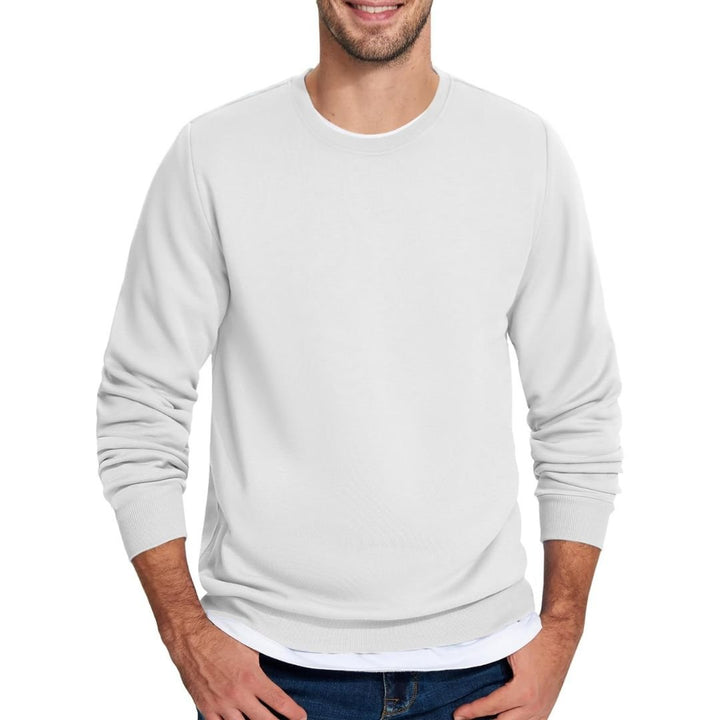 Men's Casual Crewneck Fleece Pullover Sweatshirts - Men's Sweatshirts