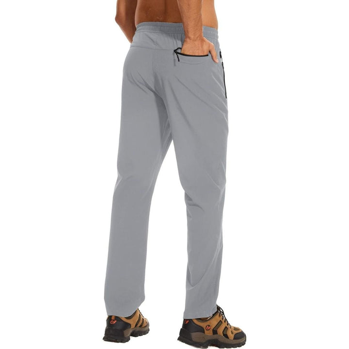 Mens Casual Pants Lightweight Quick Dry Water Resistant Joggers with Pockets - Men's Running Pants