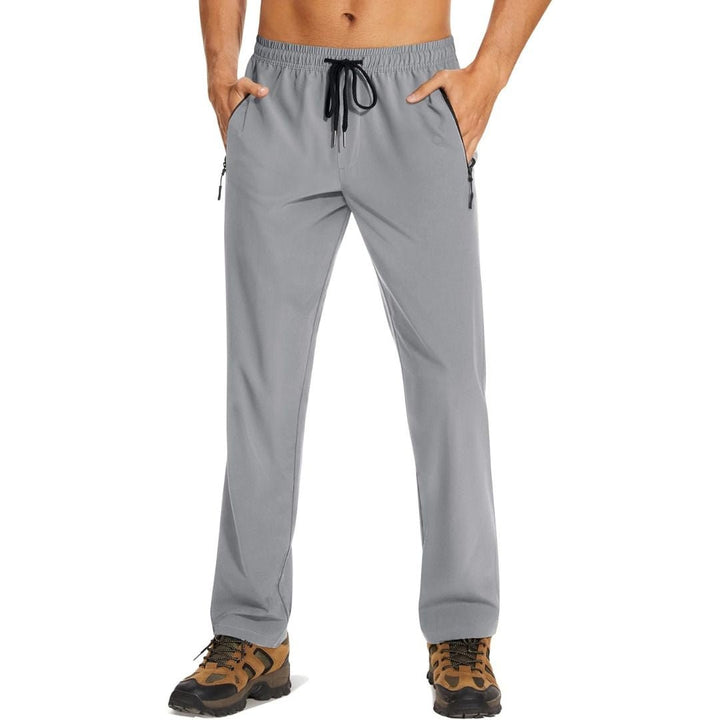 Mens Casual Pants Lightweight Quick Dry Water Resistant Joggers with Pockets - Men's Running Pants