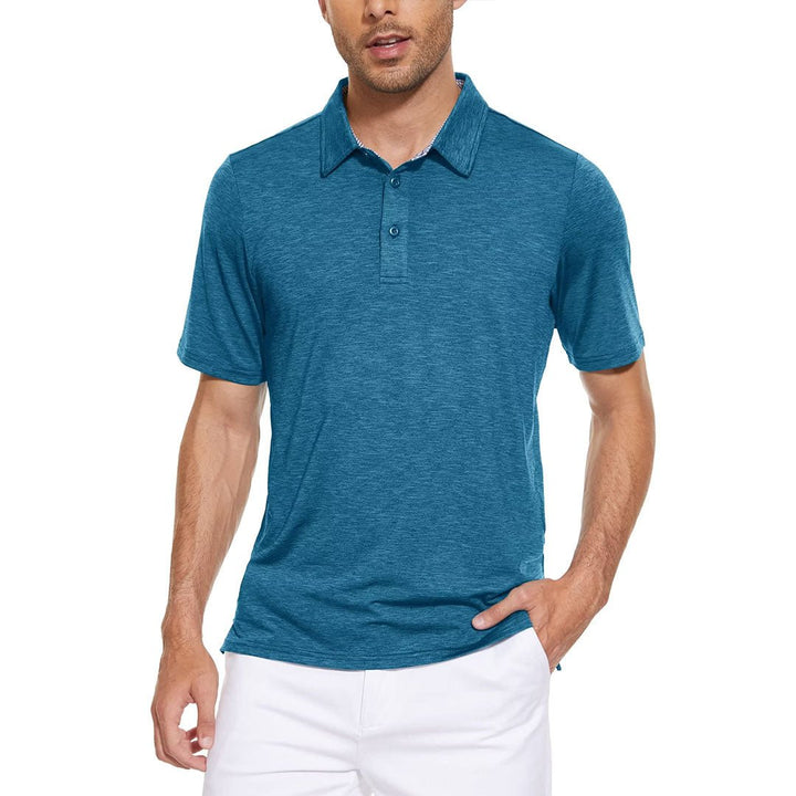 Men's Casual Polo Shirts Quick Dry 3 Buttons - Men's Polo Shirts