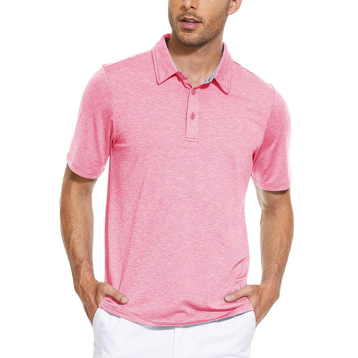 Men's Casual Polo Shirts Quick Dry 3 Buttons - Men's Polo Shirts