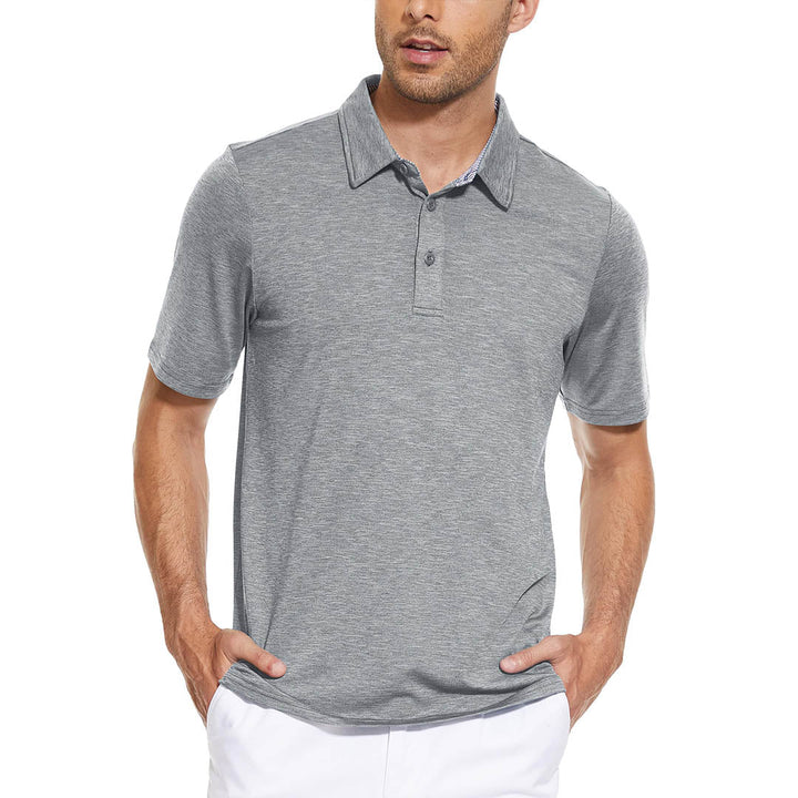Men's Casual Polo Shirts Quick Dry 3 Buttons - Men's Polo Shirts