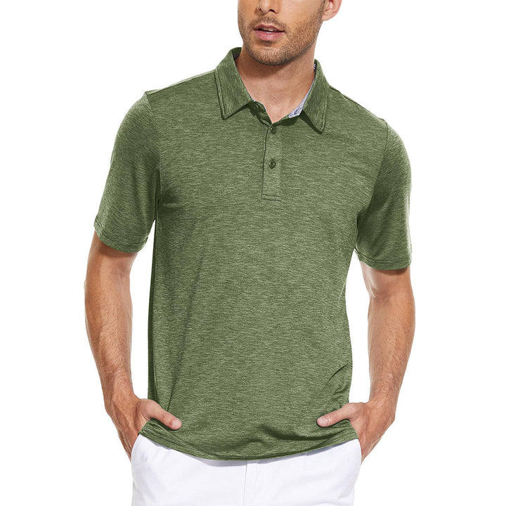 Men's Casual Polo Shirts Quick Dry 3 Buttons - Men's Polo Shirts