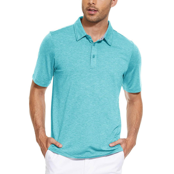 Men's Casual Polo Shirts Quick Dry 3 Buttons - Men's Polo Shirts