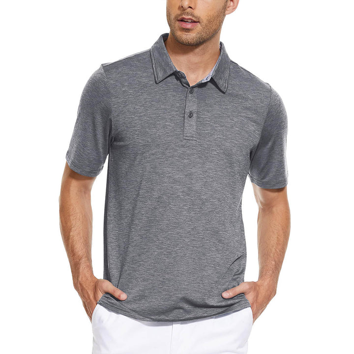 Men's Casual Polo Shirts Quick Dry 3 Buttons - Men's Polo Shirts