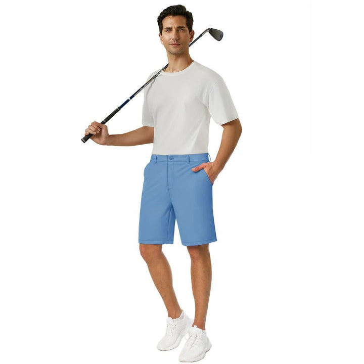 Men's Golf Quick Dry Casual Flat Front Shorts with 4 Pockets - 