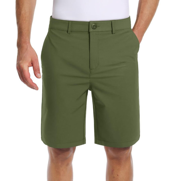 Men's Golf Quick Dry Casual Flat Front Shorts with 4 Pockets - 