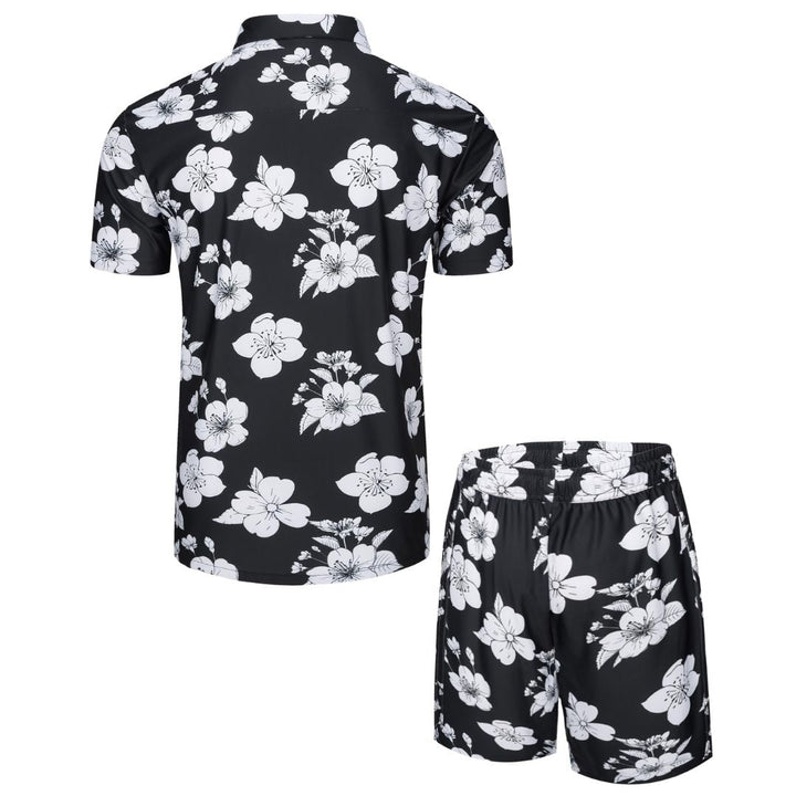 Men's Hawaiian Beach Set 2 - Piece Set Summer Outfit Floral Set - Men's Beach Shorts