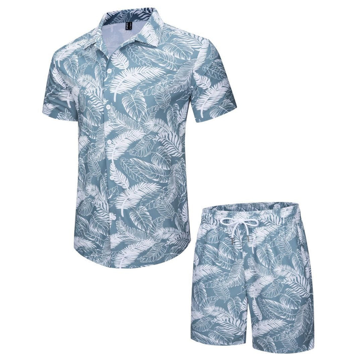 Men's Hawaiian Beach Set 2 - Piece Set Summer Outfit Floral Set - Men's Beach Shorts