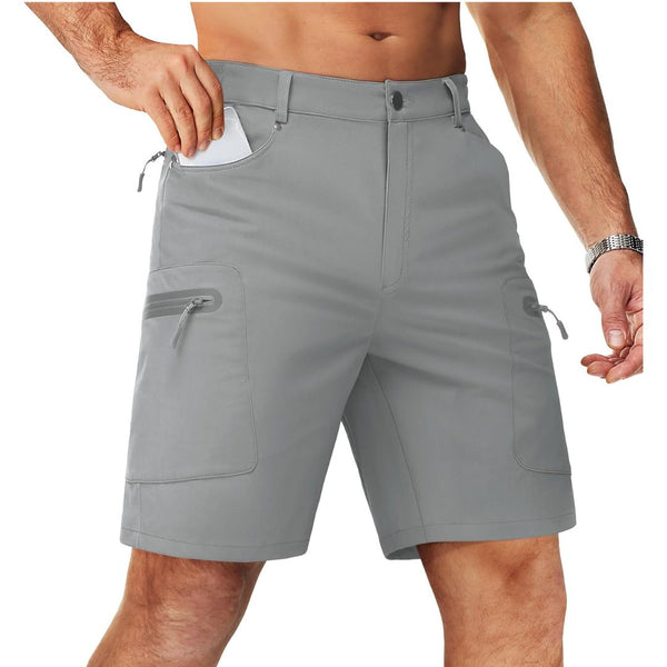 Men's Hiking Cargo Shorts with Zipper Pockets - Men's Cargo Shorts