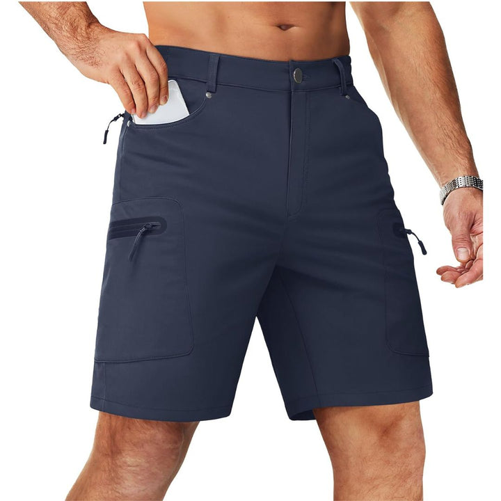 Men's Hiking Cargo Shorts with Zipper Pockets - Men's Cargo Shorts