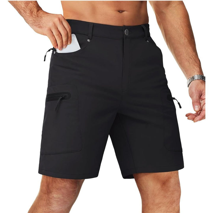 Men's Hiking Cargo Shorts with Zipper Pockets - Men's Cargo Shorts