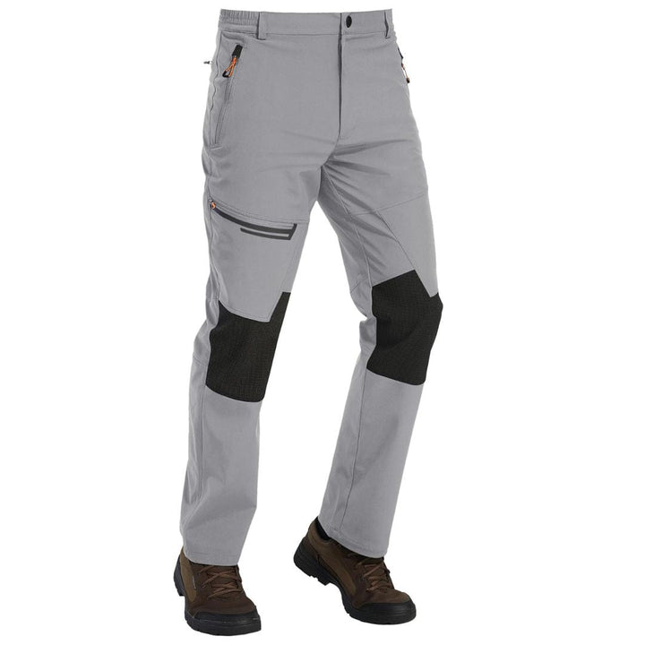 Men's Hiking Fleece Lined Reinforced Knees Softshell Pants - Fall Winter 2022