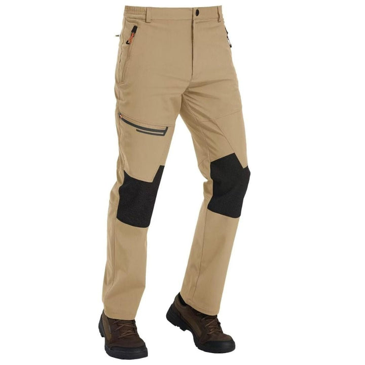 Men's Hiking Fleece Lined Reinforced Knees Softshell Pants - Fall Winter 2022