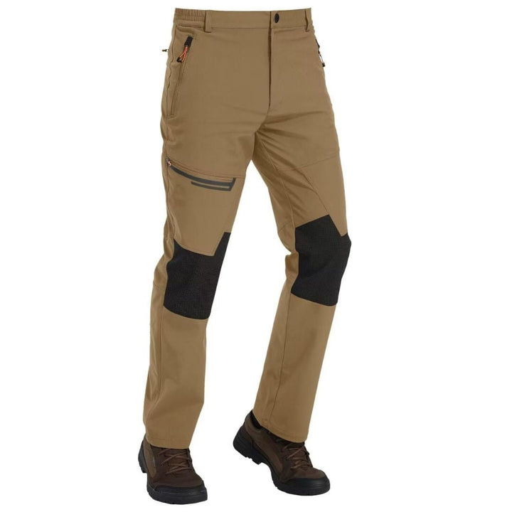 Men's Hiking Fleece Lined Reinforced Knees Softshell Pants - Fall Winter 2022