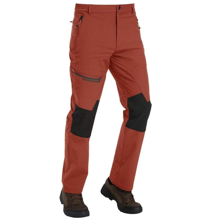 Men's Hiking Fleece Lined Reinforced Knees Softshell Pants - Fall Winter 2022