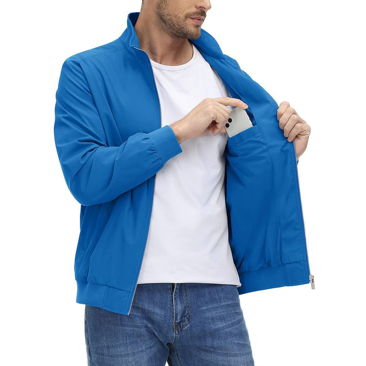 Men's Lightweight Casual Bomber Jacket - Men's Jackets