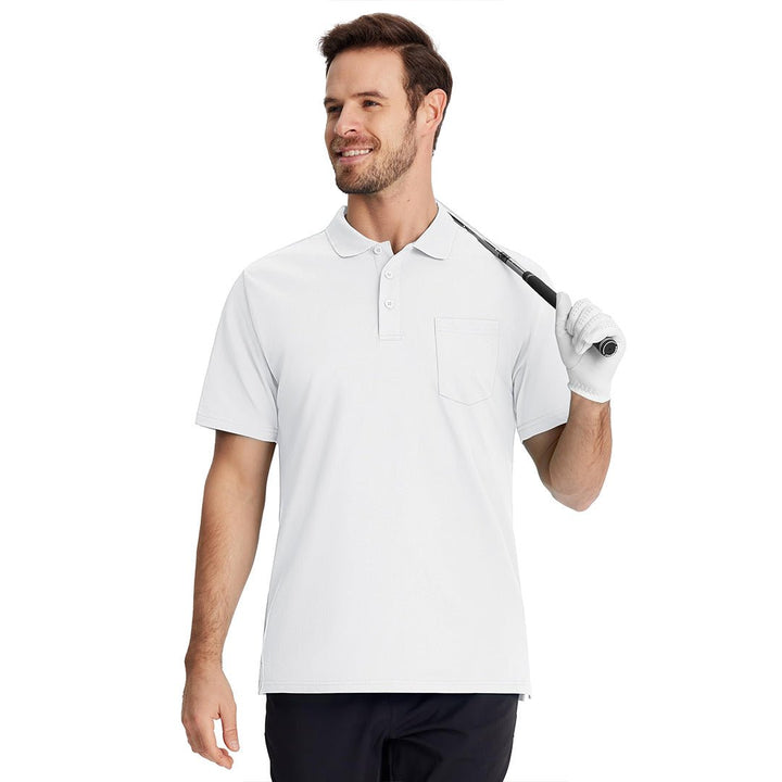 Men's Moisture Wicking Golf Polo Shirts with Pocket - Men's Polo Shirts