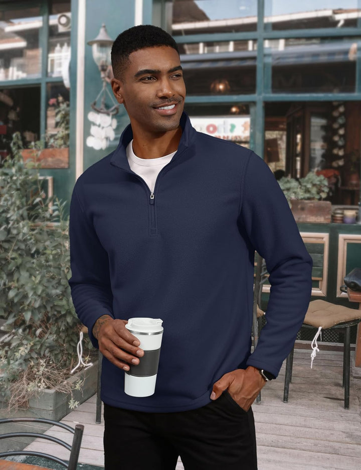 Men's Pullover Workout Fleece 1/4 Zip Sweatshirts - Men's Sweatshirts