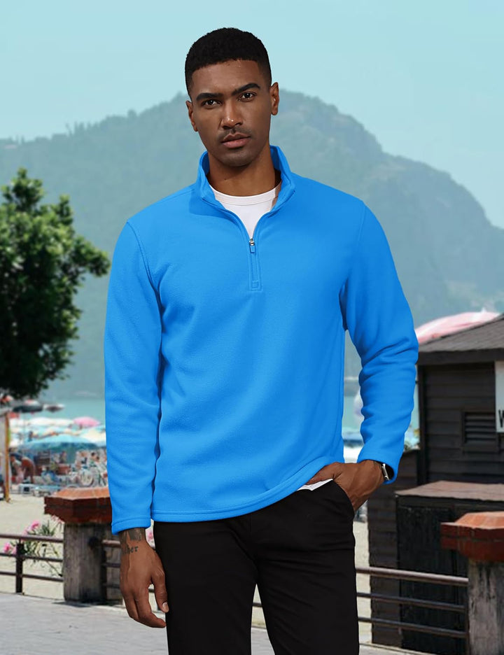 Men's Pullover Workout Fleece 1/4 Zip Sweatshirts - Men's Sweatshirts