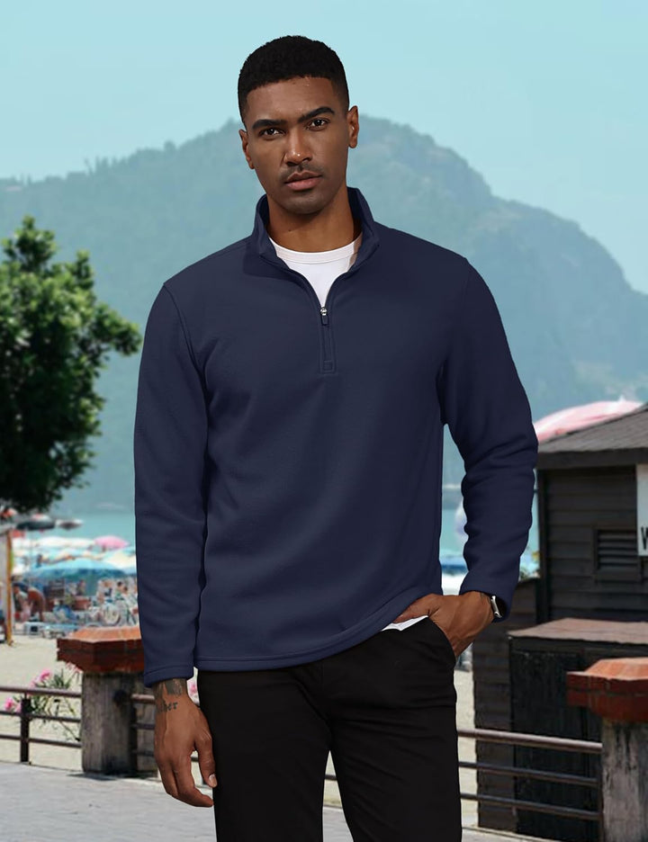 Men's Pullover Workout Fleece 1/4 Zip Sweatshirts - Men's Sweatshirts