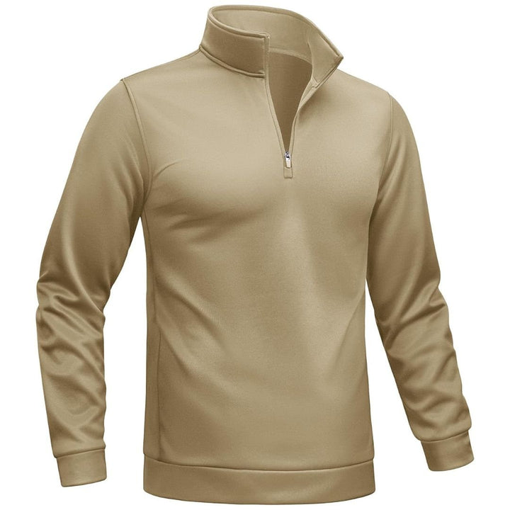 Men's Quarter Zip Pullover Sweatshirts Lightweight Fleece Lined - Men's Sweatshirts