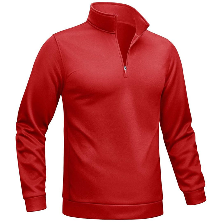 Men's Quarter Zip Pullover Sweatshirts Lightweight Fleece Lined - Men's Sweatshirts