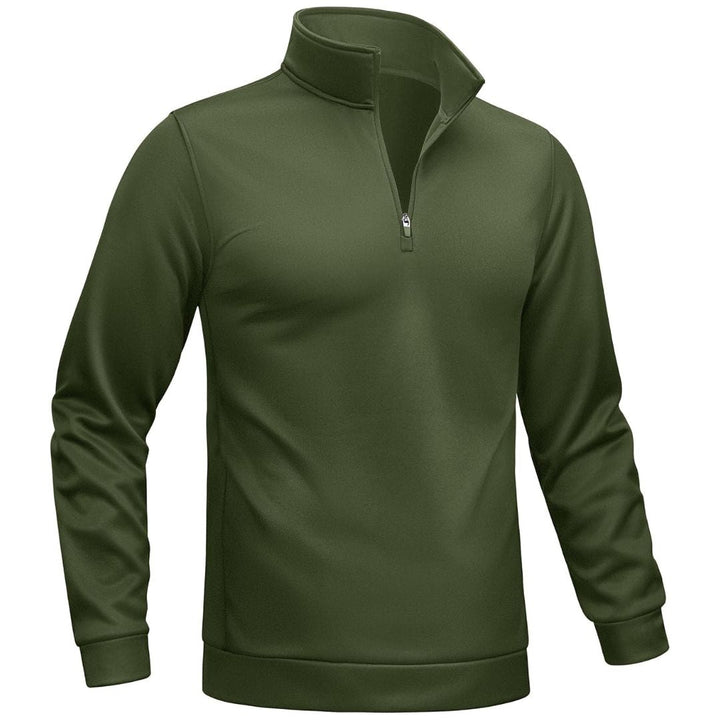 Men's Quarter Zip Pullover Sweatshirts Lightweight Fleece Lined - Men's Sweatshirts