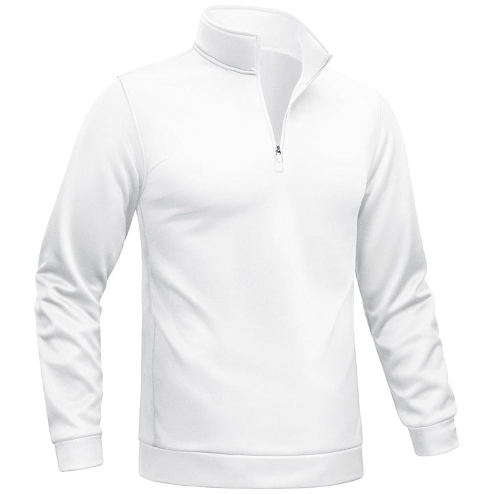 Men's Quarter Zip Pullover Sweatshirts Lightweight Fleece Lined - Men's Sweatshirts