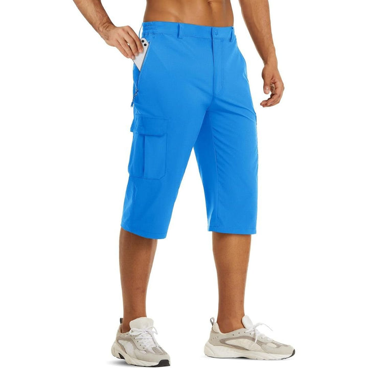 Men's Quick Dry Lightweight Cargo Capri Hiking Long Shorts - Men's Cargo Shorts