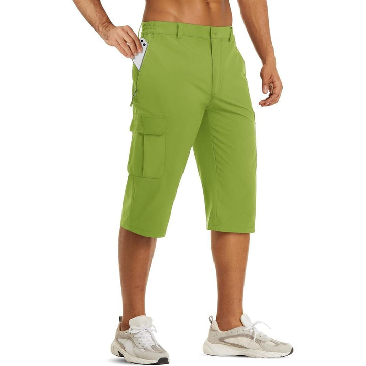 Men's Quick Dry Lightweight Cargo Capri Hiking Long Shorts - Men's Cargo Shorts