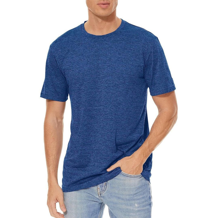 Men's Quick - Dry Solid Round Neck T - shirt - Men's T - shirts