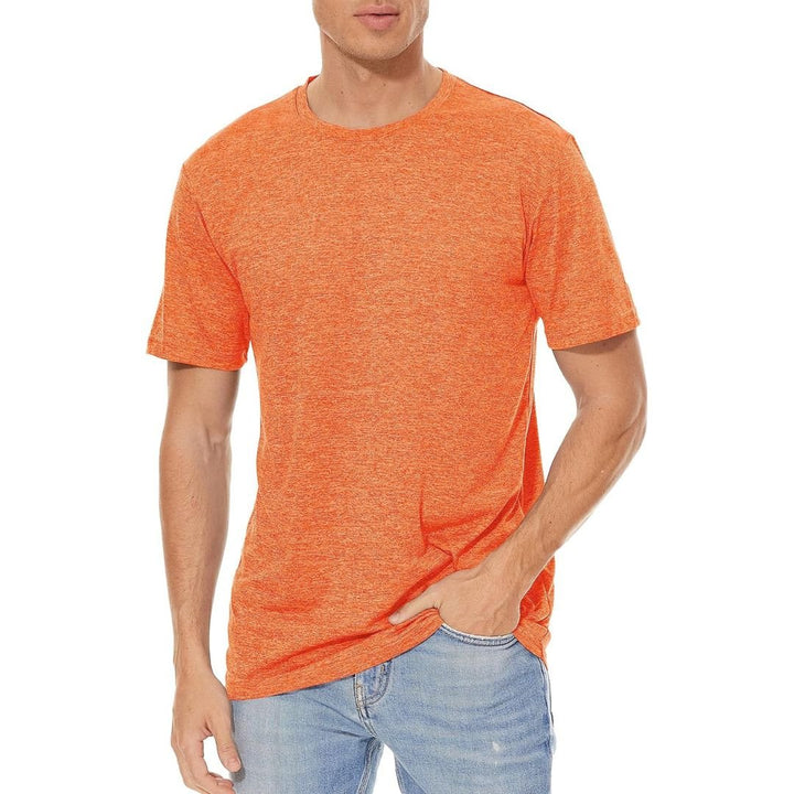 Men's Quick - Dry Solid Round Neck T - shirt - Men's T - shirts