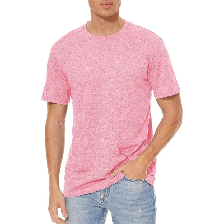 Men's Quick - Dry Solid Round Neck T - shirt - Men's T - shirts