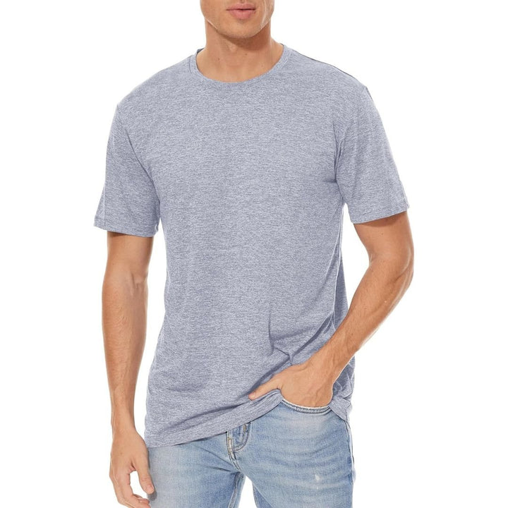 Men's Quick - Dry Solid Round Neck T - shirt - Men's T - shirts