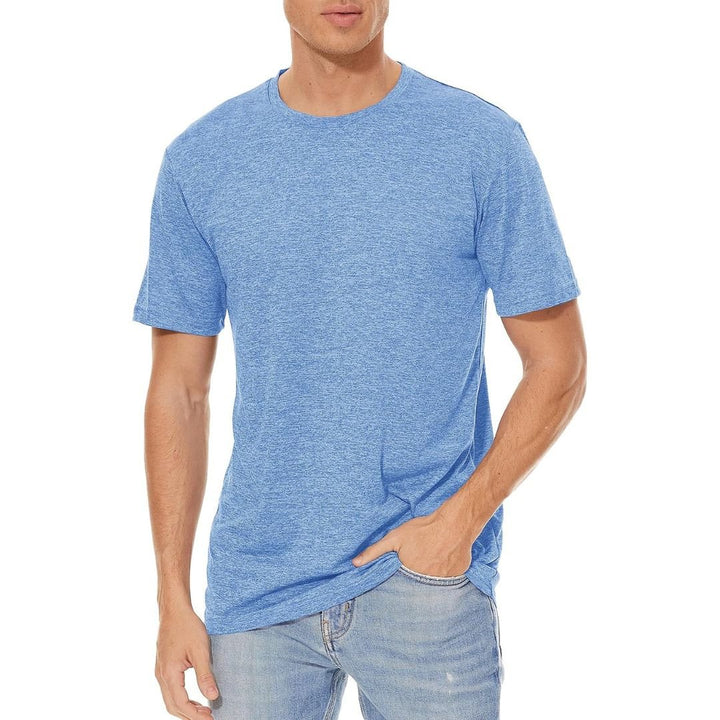 Men's Quick - Dry Solid Round Neck T - shirt - Men's T - shirts