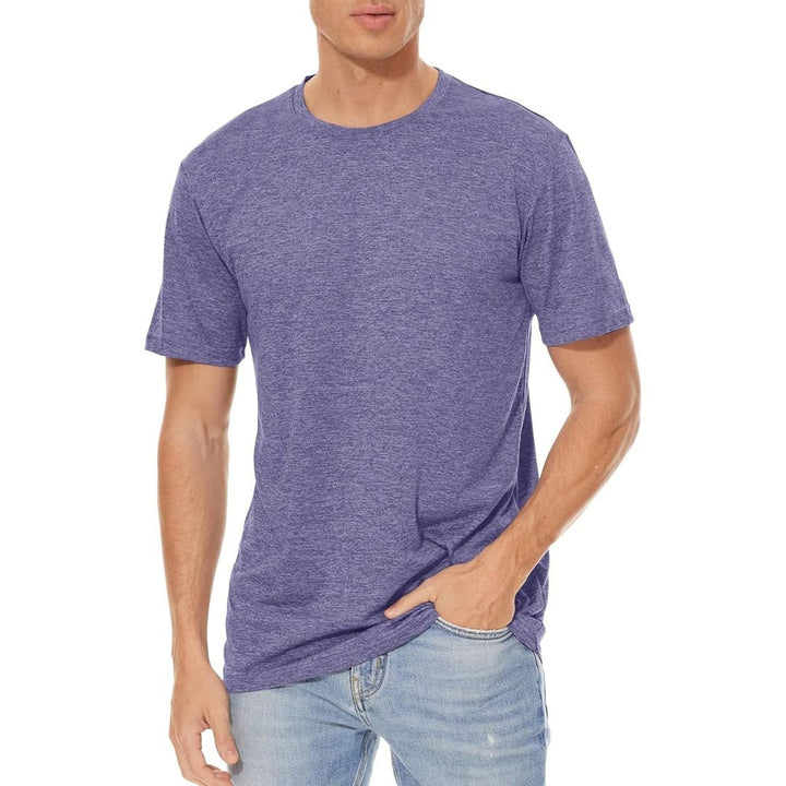 Men's Quick - Dry Solid Round Neck T - shirt - Men's T - shirts