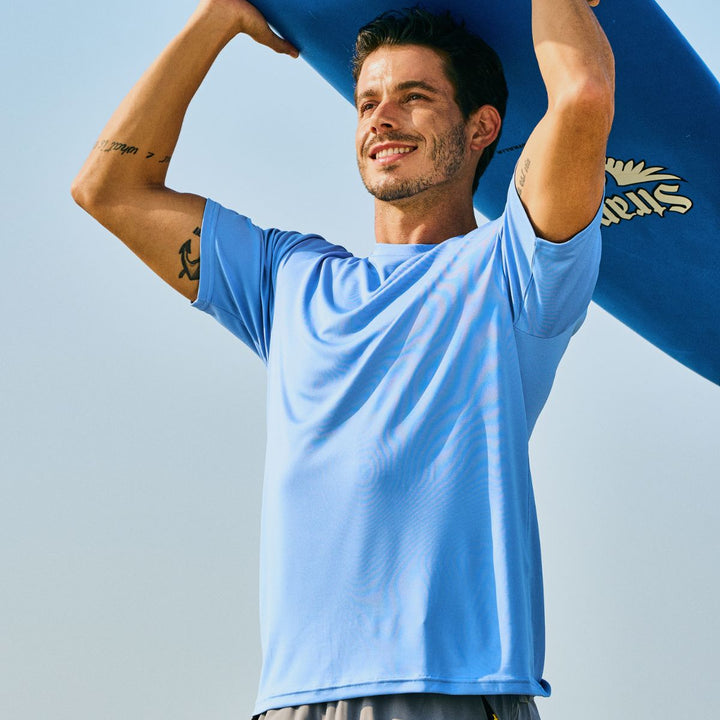 Men's Quick - Dry Sun Protection Rash Guard T-Shirts - Men's Sun Protective Shirts