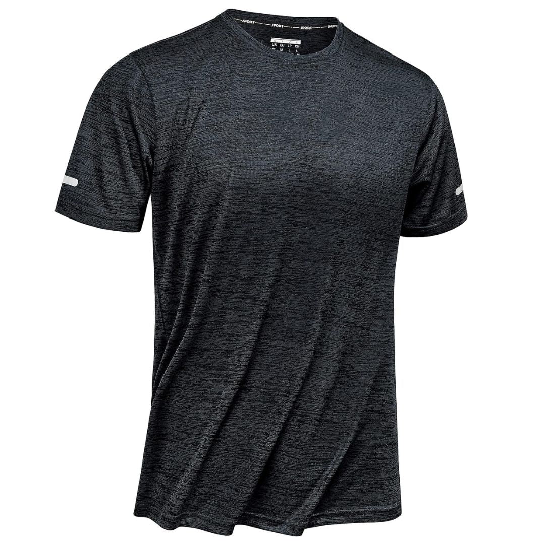 TACVASEN Men s Quick Dry Workout Crew Neck T Shirt Dark Grey S