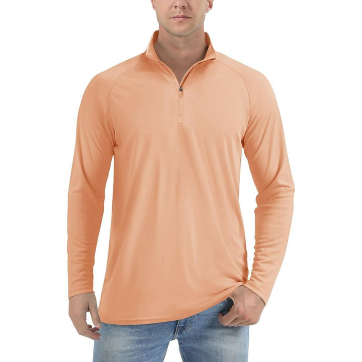 Men's Sun Protective Quick - Dry Stand Collar UV Long Sleeve Shirts - Men's Running Shirts
