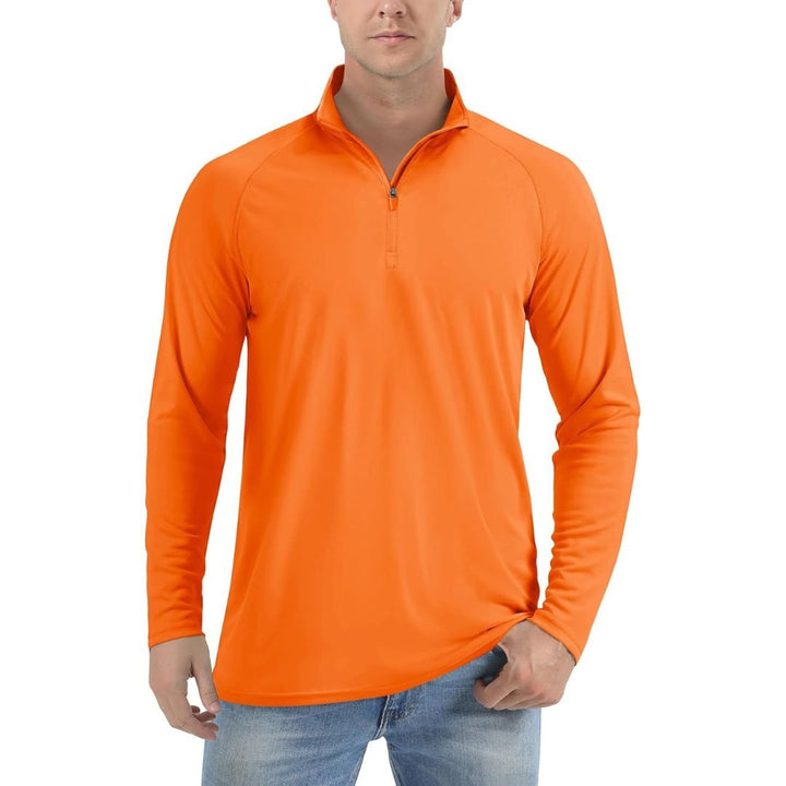 Men's Sun Protective Quick - Dry Stand Collar UV Long Sleeve Shirts - Men's Running Shirts